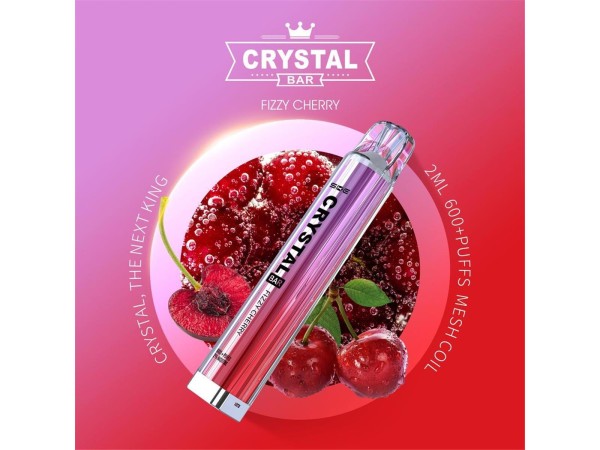 Crystal Bar - SKE - E-Shisha - 600 Züge - Fizzy Cherry