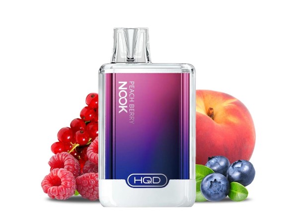 HQD Nook - E-Shisha 600 Züge - Peach Berry