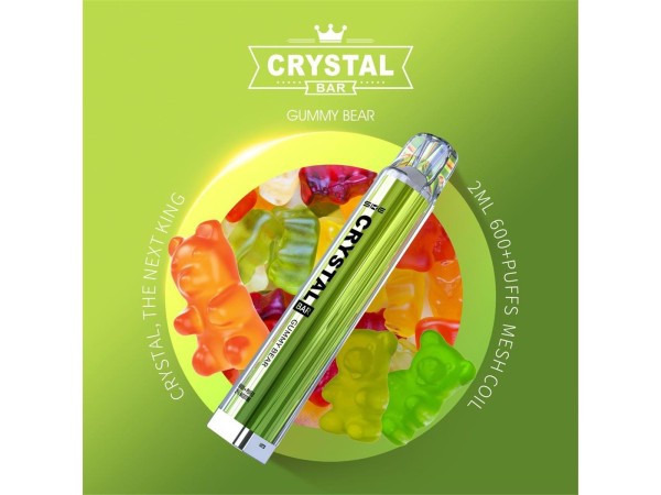 Crystal Bar - SKE - E-Shisha - 600 Züge - Gummy Bear