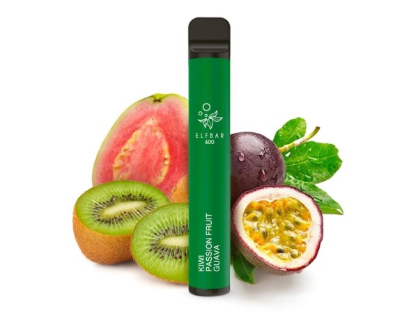 Elfbar E-Shisha - 600 Züge - Ohne Nikotin - Kiwi Passionfruit Guava