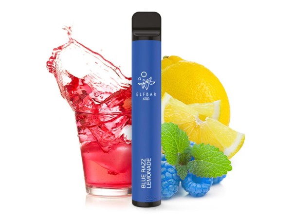 Elfbar E-Shisha - 600 Züge - Ohne Nikotin - Blue Razz Lemonade