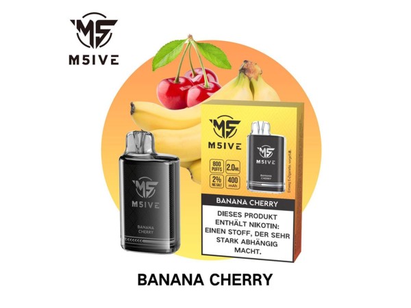 M5IVE Vapes 800 Puffs - Banana Cherry