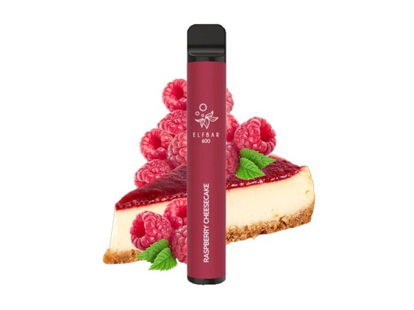 Elfbar E-Shisha - 600 Züge - Kindersicherung - Raspberry Cheesecake