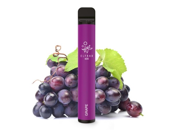 Elfbar E-Shisha - 600 Züge - Kindersicherung - Grape