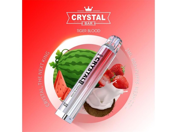 Crystal Bar - SKE - E-Shisha - 600 Züge - Tiger Blood