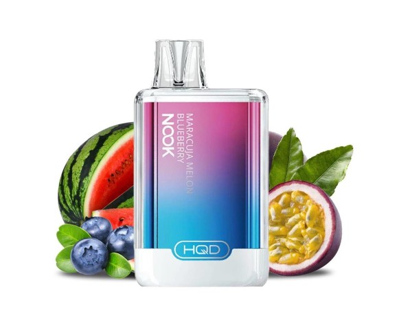 HQD Nook - E-Shisha 600 Züge - Maracuja Melon Blueberry