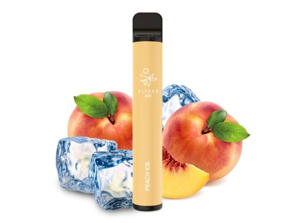 Elfbar E-Shisha - 600 Züge - Ohne Nikotin - Peach Ice