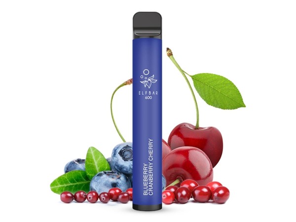 Elfbar E-Shisha - 600 Züge - Kindersicherung - Blueberry Cranberry Cherry