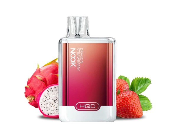 HQD Nook - E-Shisha 600 Züge - Dragon Strawberry