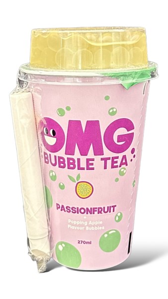 OMG Bubble Tea Passionfruit Green Tea 270ml