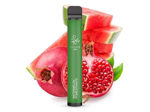 Elfbar E-Shisha - 600 Züge - Kindersicherung - Watermelon Pomegranate