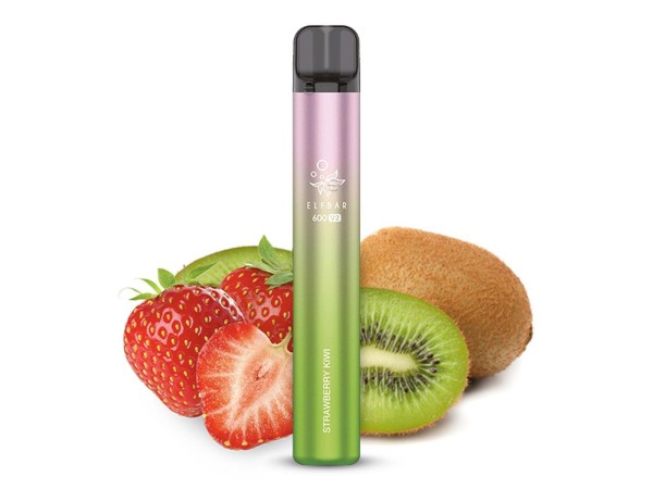 Elfbar E-Shisha - 600 Züge - V2 - Kindersicherung - Strawberry Kiwi