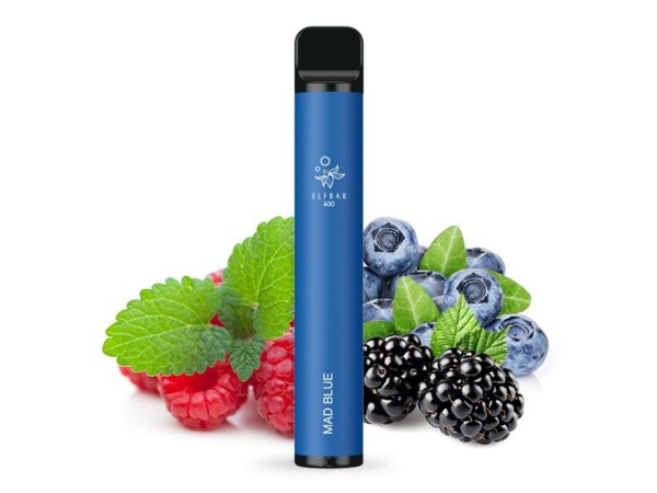 Elfbar E-Shisha - 600 Züge - Kindersicherung - Mad Blue