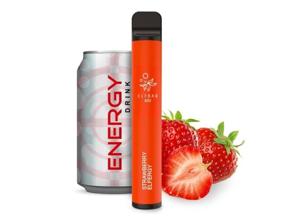 Elfbar E-Shisha - 600 Züge - Kindersicherung - Strawberry Elfergy