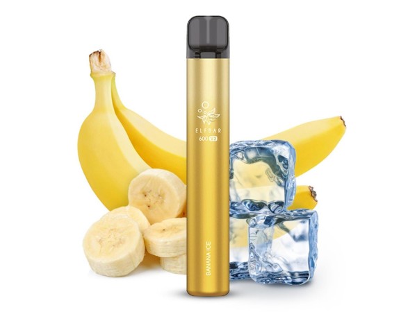 Elfbar E-Shisha - 600 Züge - V2 - Kindersicherung - Banana Ice