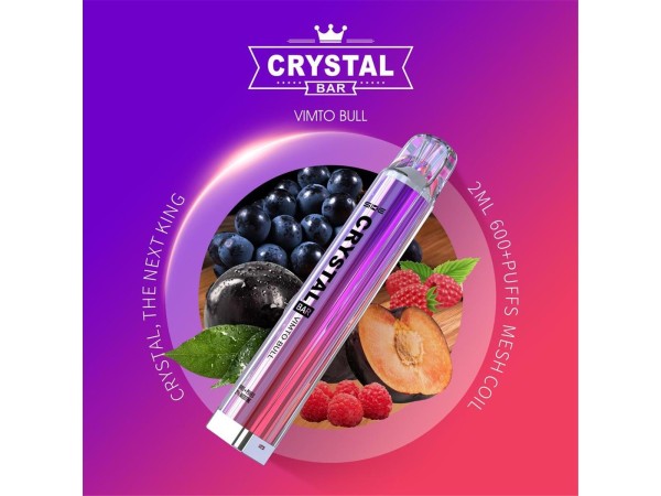 Crystal Bar - SKE - E-Shisha - 600 Züge - Vimbull Ice