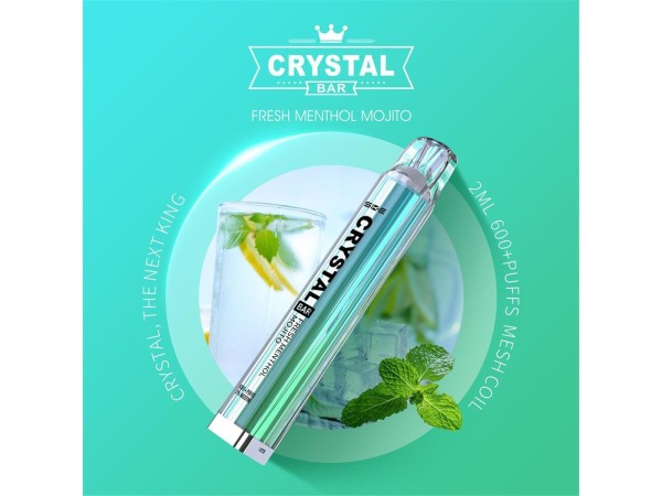 Crystal Bar - SKE - E-Shisha - 600 Züge - Fresh Menthol Mojito