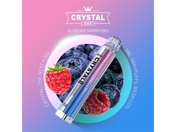 Crystal Bar - SKE - E-Shisha - 600 Züge - Blueberry Raspberries