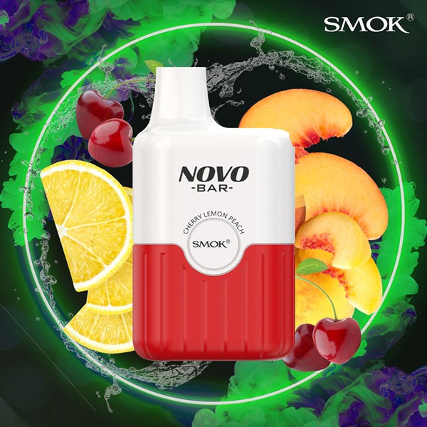 Smok Novo Bar - E-Shisha - 600 Züge - Cherry Lemon Peach