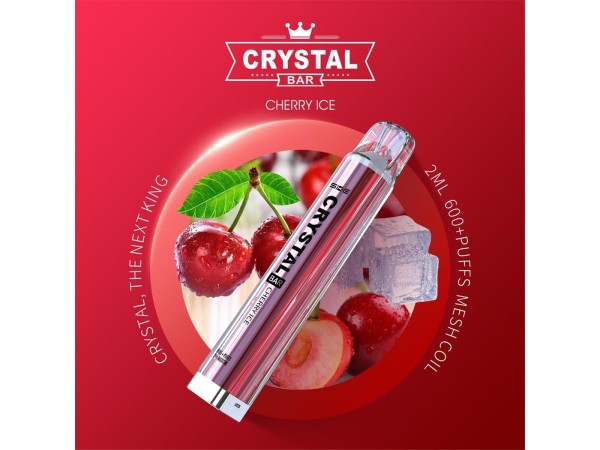 Crystal Bar - SKE - E-Shisha - 600 Züge - Cherry Ice