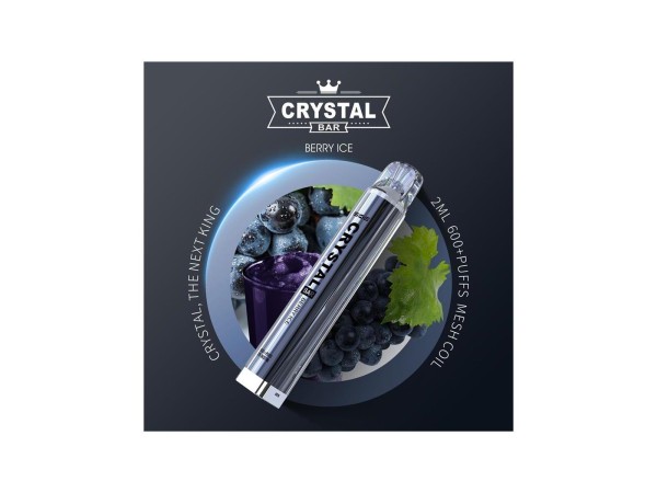 Crystal Bar - SKE - E-Shisha - 600 Züge - Berry Ice