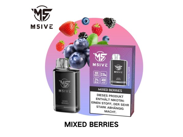 M5IVE Vapes 800 Puffs - Mix Berries