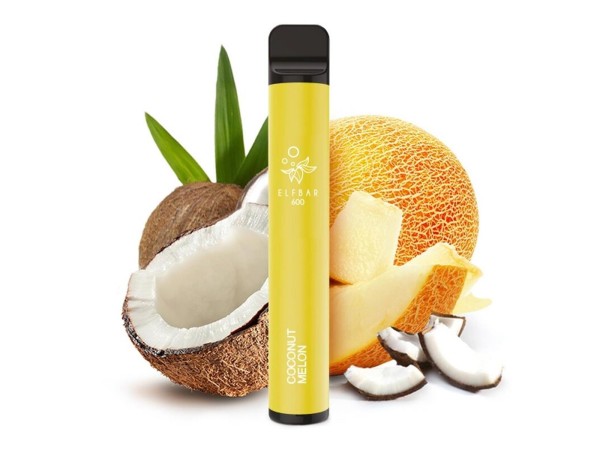 Elfbar E-Shisha - 600 Züge - Kindersicherung - Coconut Melon