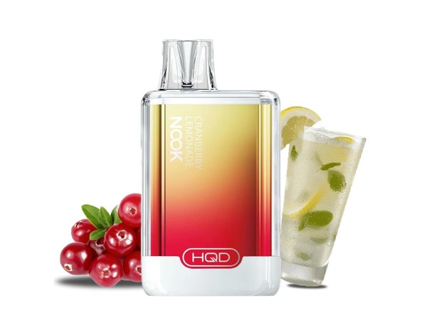 HQD Nook - E-Shisha 600 Züge - Cranberry Lemonade